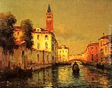 Gondola on a Venetian Canal by Noel Bouvard
